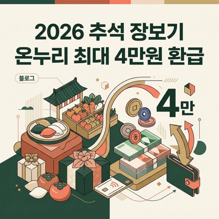 ai thumbnail branding 2026 추석 장보기 온누리 최대 4만원 환급 1789707224