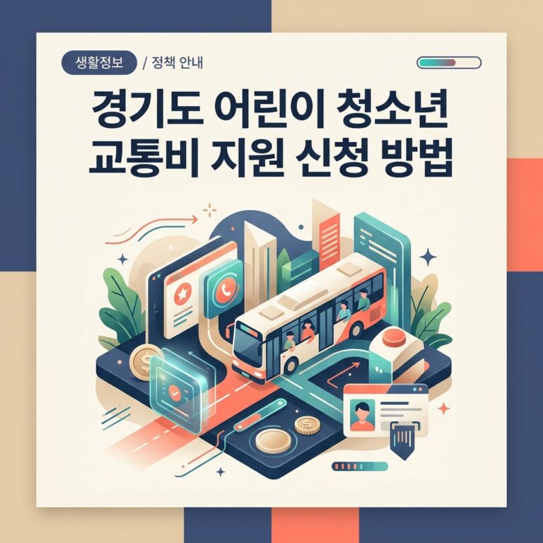 ai thumbnail branding 경기도 어린이 청소년 교통비 지원 신청 방법 1788838843