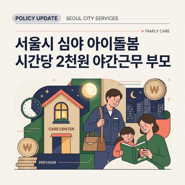 ai thumbnail branding 서울시 심야 아이돌봄 시간당 2천원 야간근무 부모 1788929412