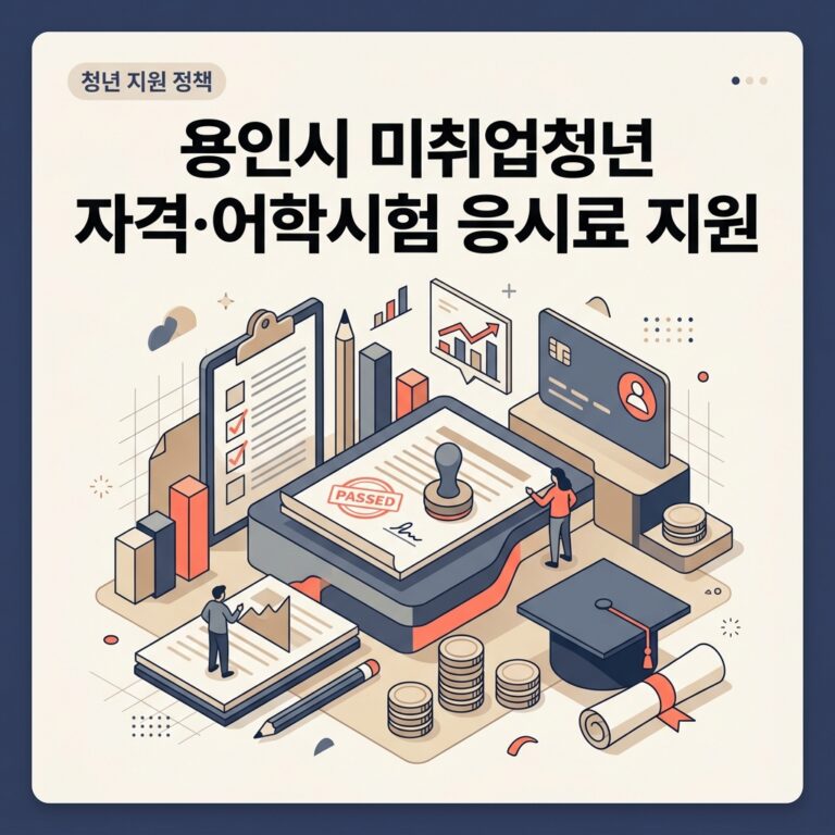 ai thumbnail branding 용인시 미취업청년 자격·어학시험 응시료 지원 1788672399