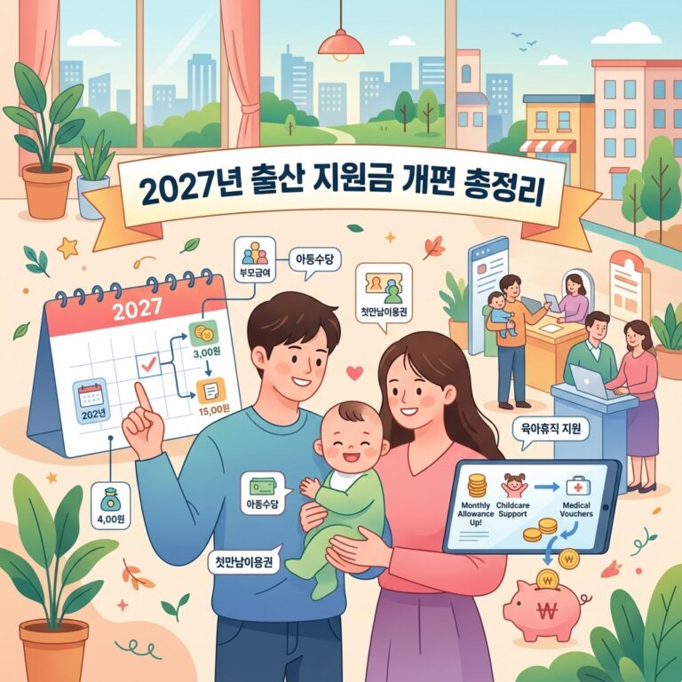 ai thumbnail illustration 2027년 출산 지원금 개편 총정리 1788492209