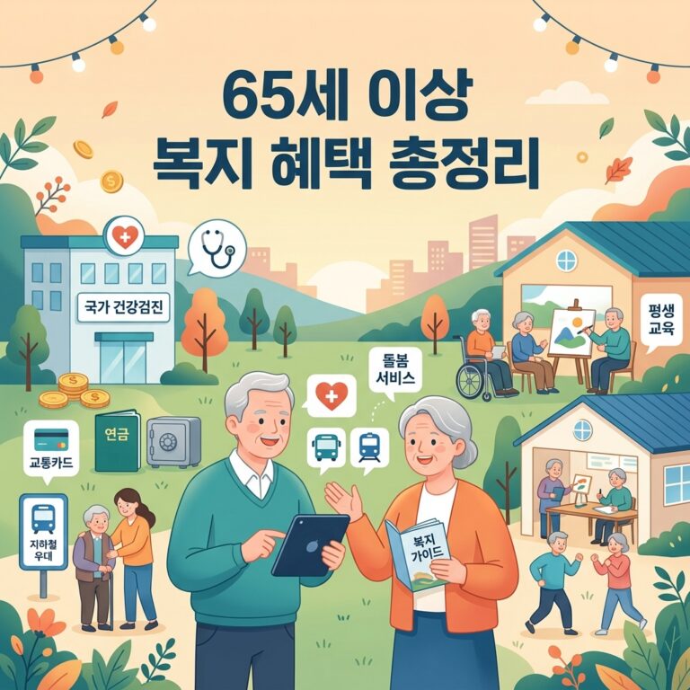 ai thumbnail illustration 65세 이상 복지 혜택 총정리 1788494212
