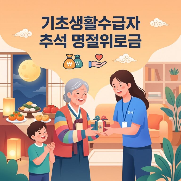 ai thumbnail illustration 기초생활수급자 추석 명절위로금 1788502745