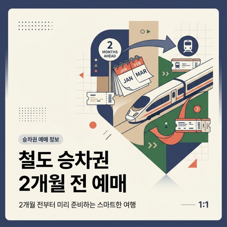 철도 승차권 2개월 전 예매